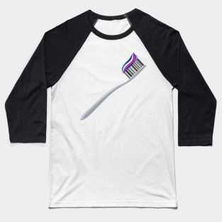 Barcode Art - Toothbrush Baseball T-Shirt